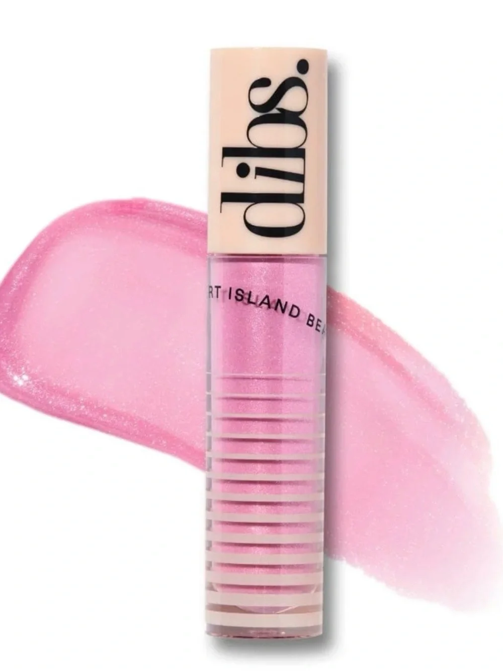 DIBS Go To Glossy Balm Rock Candy -Pink Shimmer Lip Gloss